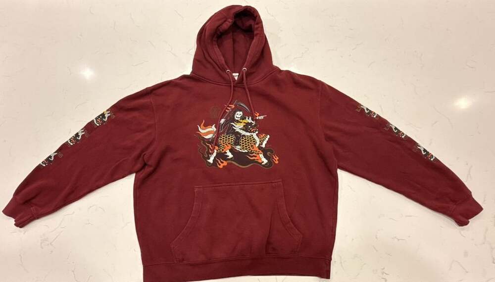 Lurking Class Mr. Tucks Beast Hoodie Size XL Burgundy